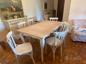 Tavolo piu 6 sedie