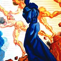 Stampa litografica offset a tema Salvador Dali