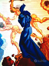 Stampa litografica offset a tema Salvador Dali