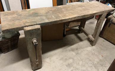 Banco da lavoro anni 50 con morsa