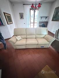 Divano 3 posti in pelle Chateau d’ax