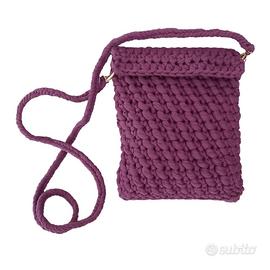 borsa borsetta portacellulare viola tracolla