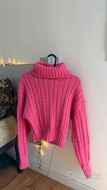 Maglione collo alto a maniche lunghe