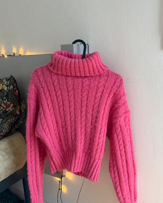 Maglione collo alto a maniche lunghe