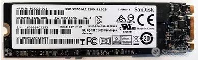 SSD SANDISK M.2 x300s 512 GB m.2 M2 2280 SSD