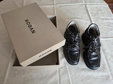Hogan donna Interactive in pelle nera mis. 38 