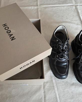 Hogan donna Interactive in pelle nera mis. 38 