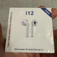 Cuffie wireless TWS i12 compatibili con Siri