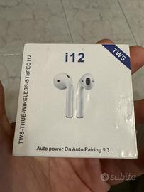 Cuffie wireless TWS i12 compatibili con Siri