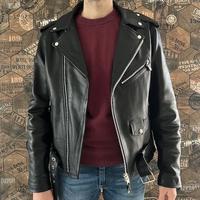 Giubbotto pelle chiodo uomo vera pelle uomo 44 L