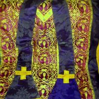 Pianeta abito talare con stola. vintage