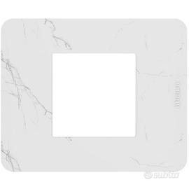 MatixGO - Placca 2 moduli Carrara - JA4802EM