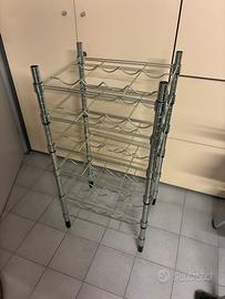 Portabottiglie ikea mod Omar galvanizzato
