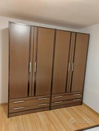 Camera matrimoniale color noce scuro 