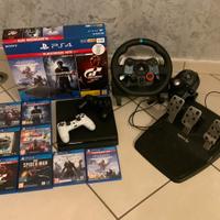 Playstation 4 più volante logitech