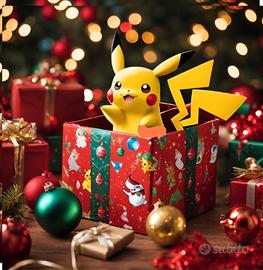 Natale - Christmas Pokemon Gift box carte v Vmax 