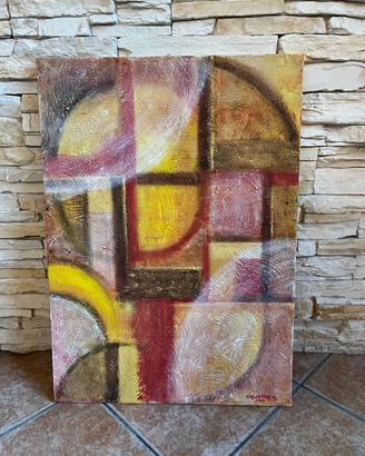 quadro astratto materico Mazzaretto originale