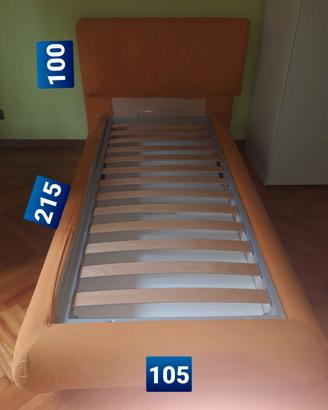 Contenitore letto singolo +doghe
