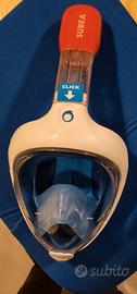 maschera snorkeling integrale Subea Easybreath 500