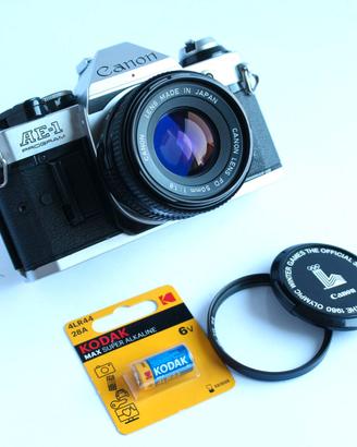 CANON AE-1 PROGRAM CHROME + FD 50mm f/1.8