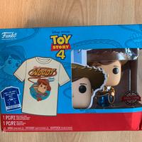 Pop Toy story 4 Woody + t-shirt NUOVO