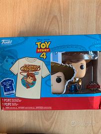 Pop Toy story 4 Woody + t-shirt NUOVO
