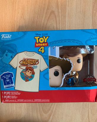 Pop Toy story 4 Woody + t-shirt NUOVO
