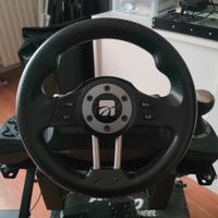 volante e pedaliera xbox + struttura in metallo