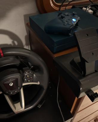 xbox one s + simulatore e pedaliera