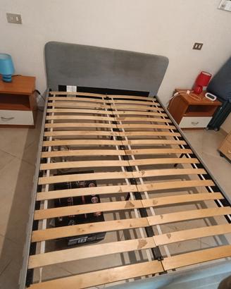 Letto matrimoniale e rete 140x200
