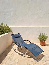 Sdraio a dondolo da balcone/terrazzo