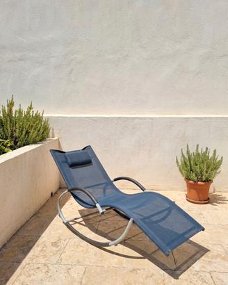 Sdraio a dondolo da balcone/terrazzo
