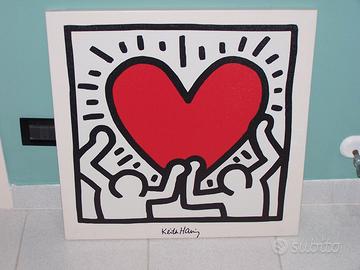 STAMPE IN TELA KEITH HARING