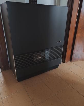 Stufa a gas colore nero