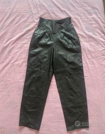 Pantalone baggy vera pelle vintage taglia 40