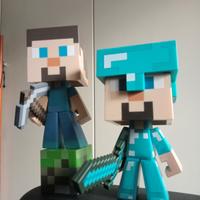 Action figures Minecraft 2 Steve pezzi interscambi