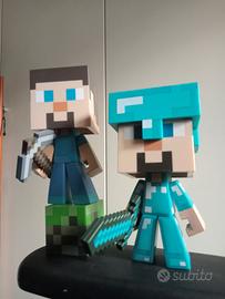 Action figures Minecraft 2 Steve pezzi interscambi