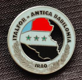 RARO VARIANTE  DISTINTIVO  MISSIONE  ITALFOR  IRAQ
