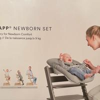 STOKKE Newborn set col. grigio + gancio per giochi