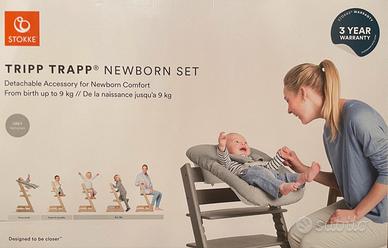 STOKKE Newborn set col. grigio + gancio per giochi