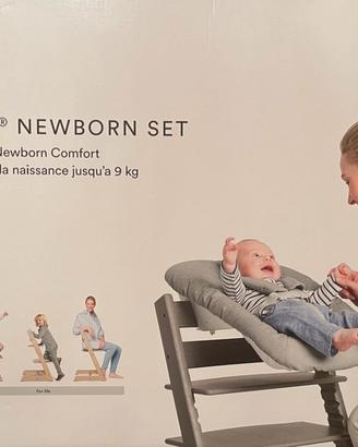 STOKKE Newborn set col. grigio + gancio per giochi