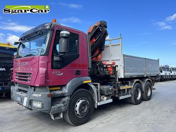 Iveco Trakker 410 Scarrabile con cassa gru euro 5