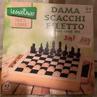 Dama, scacchi , filetto