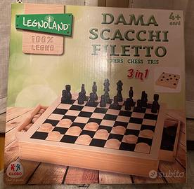 Dama, scacchi , filetto