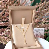 Collana con orecchini e diamanti Moissanite 