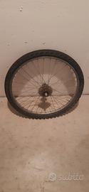 cerchio ruota mountain bike posteriore 24