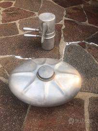 Scaldapiedi metallo e caffettiera napoletana metal