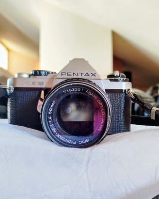 2 Fotocamere Pentax con obbiettivi