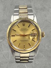 Rolex Datejust Oro E Acciaio 36MM Plexy Ref. 16013