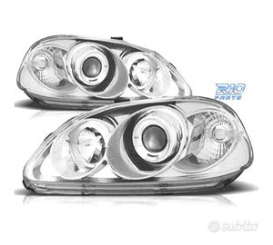 FARI HONDA CIVIC 99-01 ANGEL EYES FONDO CROMATO